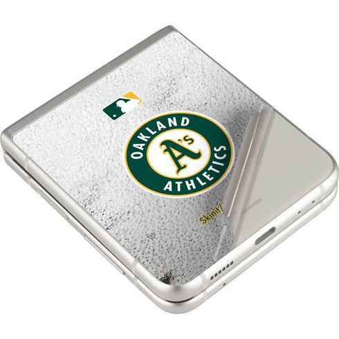 MLB Oakland Athletics Game Ball Galaxy Z Flip3 5G Skin