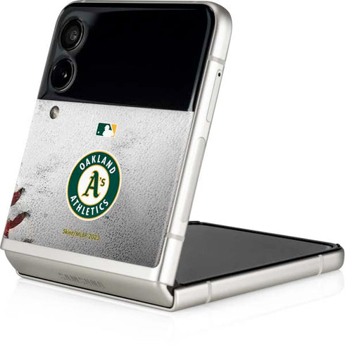 MLB Oakland Athletics Game Ball Galaxy Z Flip3 5G Skin
