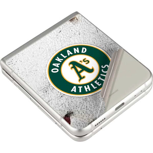 MLB Oakland Athletics Game Ball Galaxy Z Flip4 5G Skin