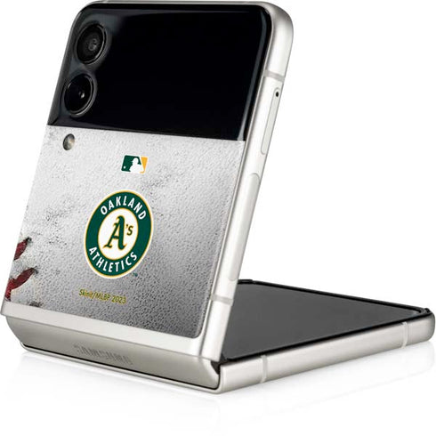 MLB Oakland Athletics Game Ball Galaxy Z Flip4 5G Skin