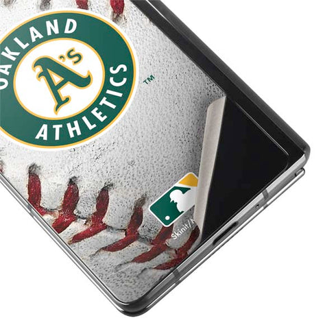 MLB Oakland Athletics Game Ball Galaxy Z Fold2 5G Skin