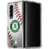 MLB Oakland Athletics Game Ball Galaxy Z Fold4 5G Clear Case