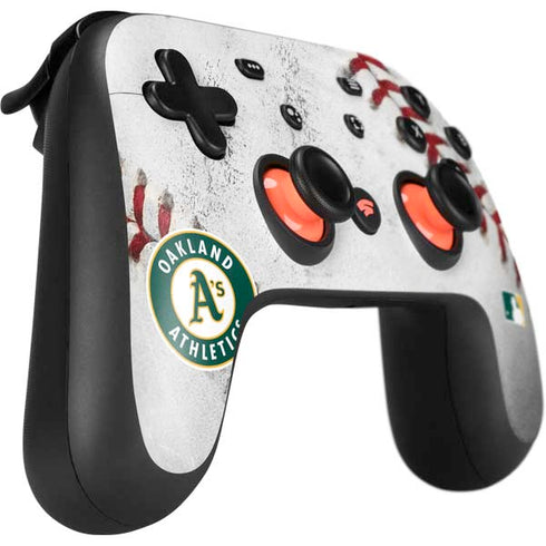 MLB Oakland Athletics Game Ball Google Stadia Controller Skin