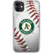MLB Oakland Athletics Game Ball iPhone 11 Clear Case