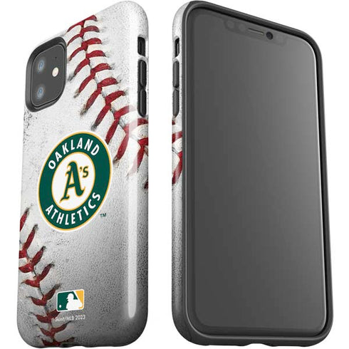 MLB Oakland Athletics Game Ball iPhone 11 Impact Case