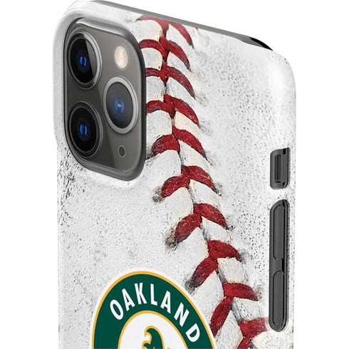 MLB Oakland Athletics Game Ball iPhone 11 Pro Lite Case