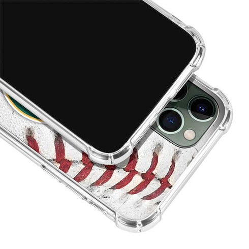 MLB Oakland Athletics Game Ball iPhone 11 Pro Max Clear Case