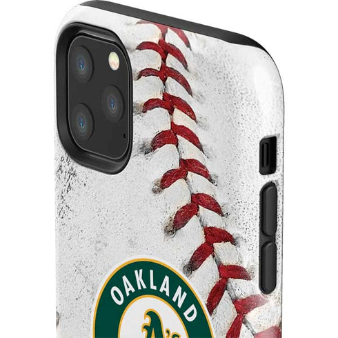 MLB Oakland Athletics Game Ball iPhone 11 Pro Max Impact Case
