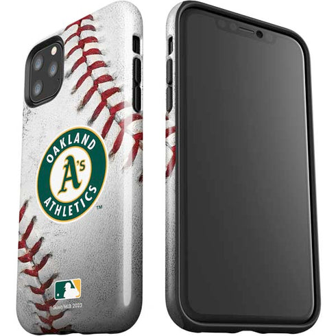 MLB Oakland Athletics Game Ball iPhone 11 Pro Max Impact Case