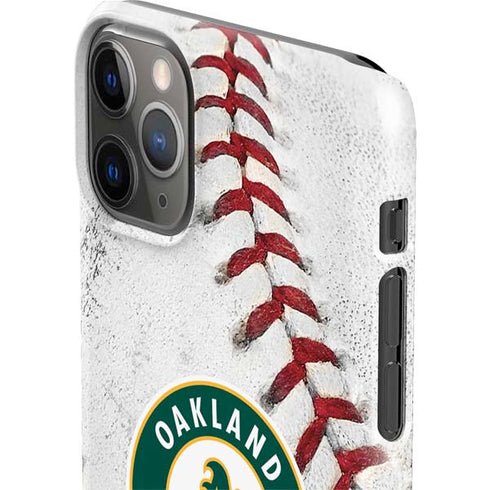 MLB Oakland Athletics Game Ball iPhone 11 Pro Max Lite Case