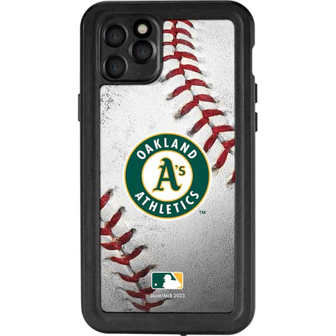 MLB Oakland Athletics Game Ball iPhone 11 Pro Max Waterproof Case