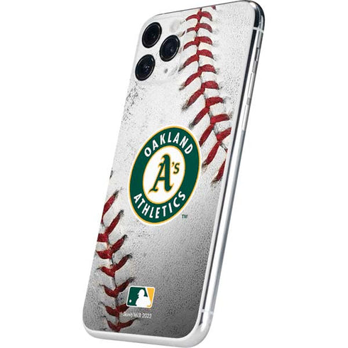 MLB Oakland Athletics Game Ball iPhone 11 Pro Skin