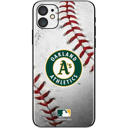 MLB Oakland Athletics Game Ball iPhone 11 Skin