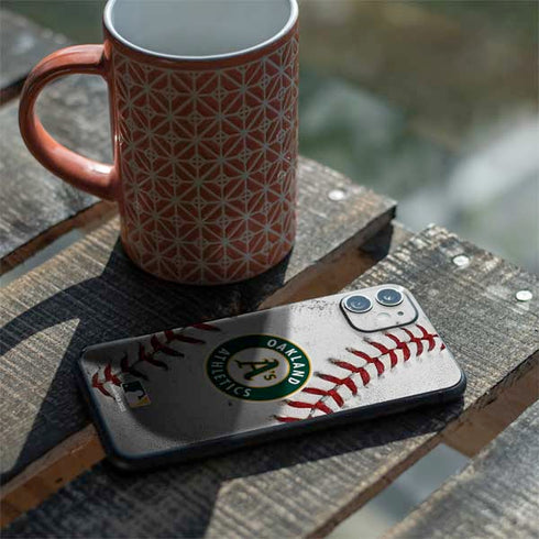 MLB Oakland Athletics Game Ball iPhone 11 Skin