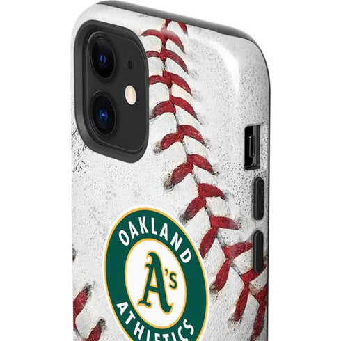 MLB Oakland Athletics Game Ball iPhone 12 Impact Case