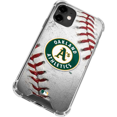 MLB Oakland Athletics Game Ball iPhone 12 Mini Clear Case