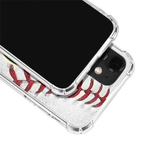MLB Oakland Athletics Game Ball iPhone 12 Mini Clear Case