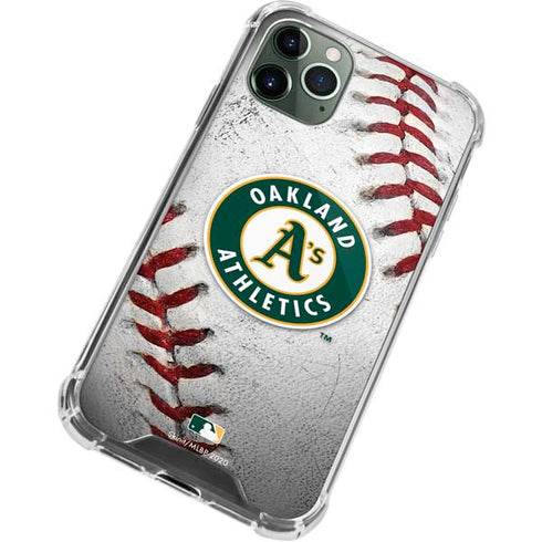 MLB Oakland Athletics Game Ball iPhone 12 Pro Clear Case