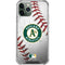MLB Oakland Athletics Game Ball iPhone 12 Pro Clear Case