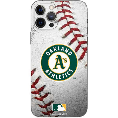 MLB Oakland Athletics Game Ball iPhone 12 Pro Skin