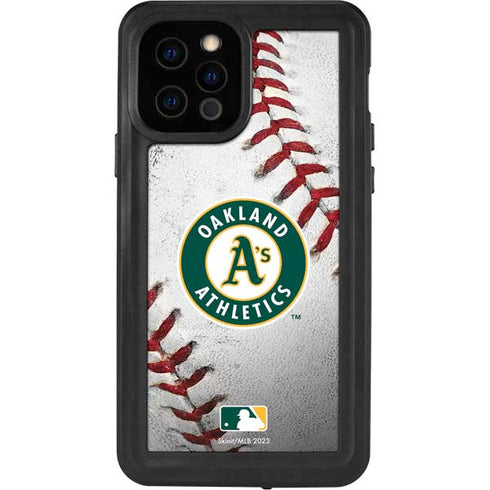 MLB Oakland Athletics Game Ball iPhone 12 Pro Waterproof Case