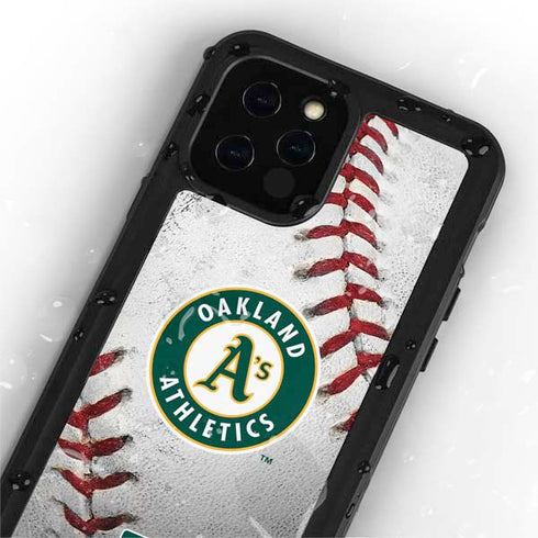 MLB Oakland Athletics Game Ball iPhone 12 Pro Waterproof Case