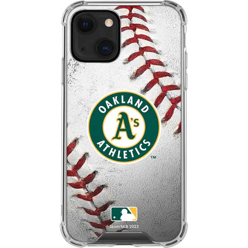 MLB Oakland Athletics Game Ball iPhone 13 Mini Clear Case