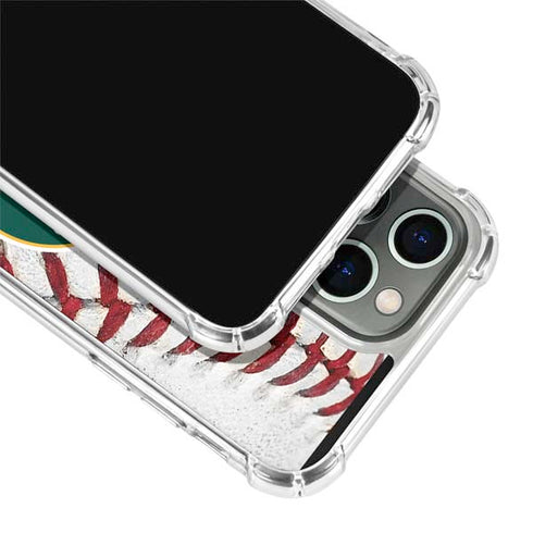 MLB Oakland Athletics Game Ball iPhone 13 Pro Clear Case