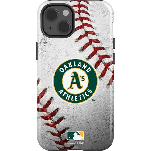 MLB Oakland Athletics Game Ball iPhone 15 Impact Case