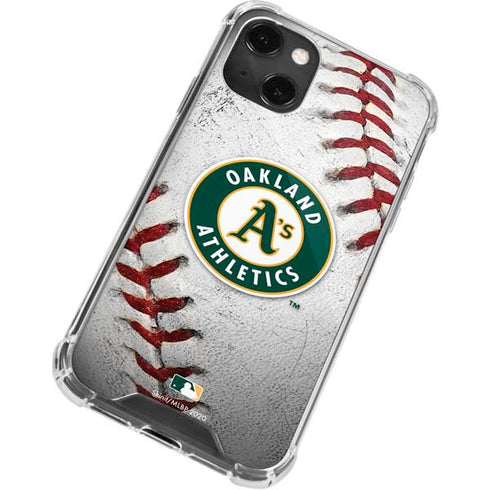 MLB Oakland Athletics Game Ball iPhone 15 Plus Clear Case