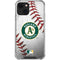 MLB Oakland Athletics Game Ball iPhone 15 Plus Clear Case