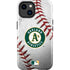 MLB Oakland Athletics Game Ball iPhone 15 Plus Impact Case