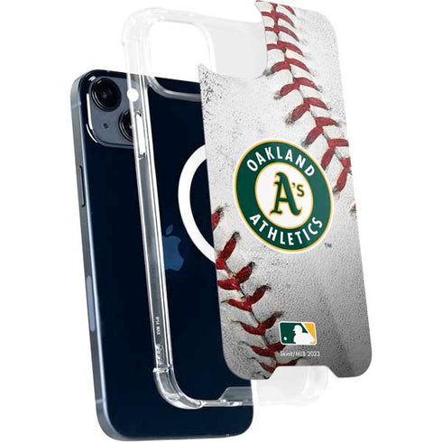 MLB Oakland Athletics Game Ball iPhone 15 Plus MagSafe Case
