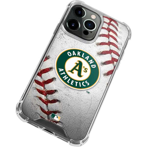 MLB Oakland Athletics Game Ball iPhone 15 Pro Clear Case