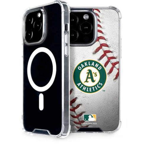 MLB Oakland Athletics Game Ball iPhone 15 Pro MagSafe Case