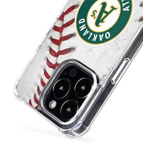 MLB Oakland Athletics Game Ball iPhone 15 Pro MagSafe Case