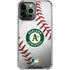 MLB Oakland Athletics Game Ball iPhone 14 Pro Max Clear Case