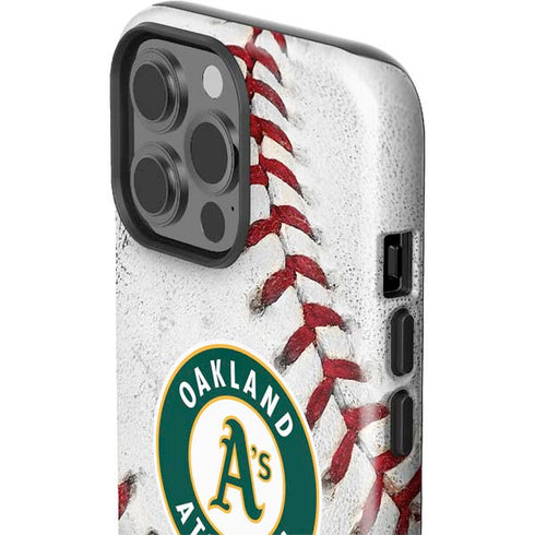 MLB Oakland Athletics Game Ball iPhone 15 Pro Max Impact Case