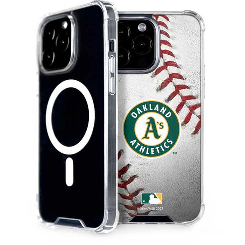 MLB Oakland Athletics Game Ball iPhone 15 Pro Max MagSafe Case