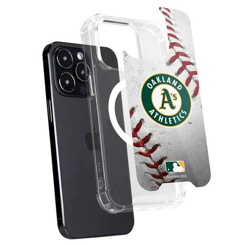 MLB Oakland Athletics Game Ball iPhone 15 Pro Max MagSafe Case