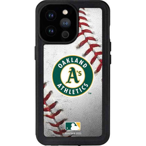 MLB Oakland Athletics Game Ball iPhone 14 Pro Max Waterproof Case