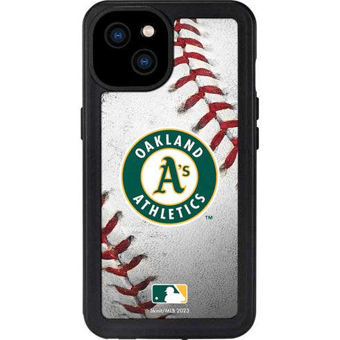 MLB Oakland Athletics Game Ball iPhone 15 Plus Waterproof Case