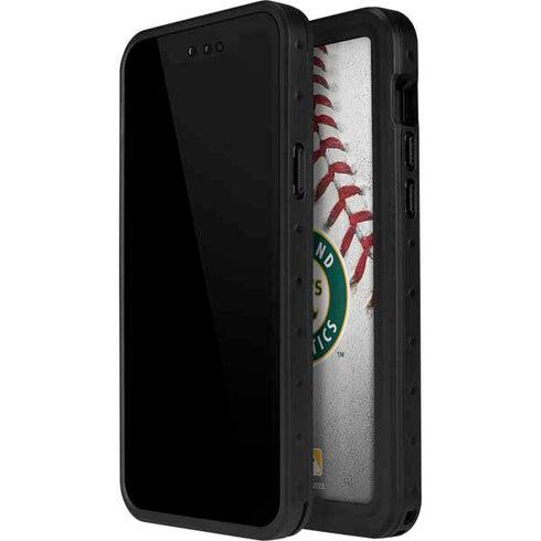 MLB Oakland Athletics Game Ball iPhone 15 Plus Waterproof Case