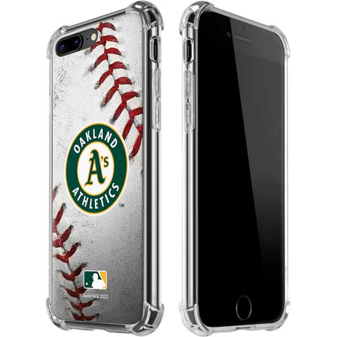 MLB Oakland Athletics Game Ball iPhone 7/8 Plus Clear Case
