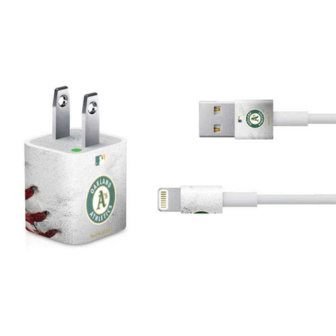 MLB Oakland Athletics Game Ball iPhone Charger (5W USB) Skin