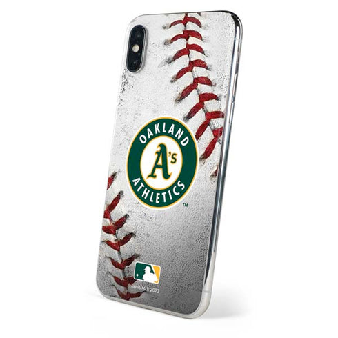 MLB Oakland Athletics Game Ball iPhone X Skin