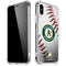 MLB Oakland Athletics Game Ball iPhone XS Max Clear Case