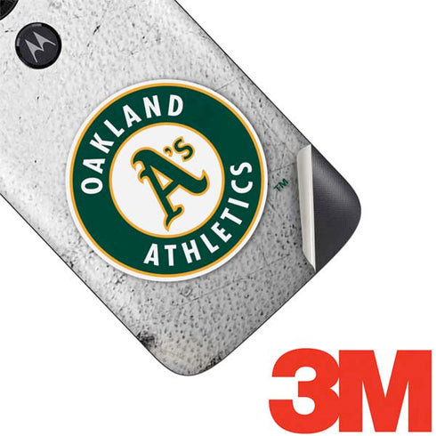 MLB Oakland Athletics Game Ball Moto E5 Play Skin