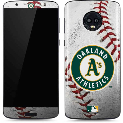 MLB Oakland Athletics Game Ball Moto G6 Skin