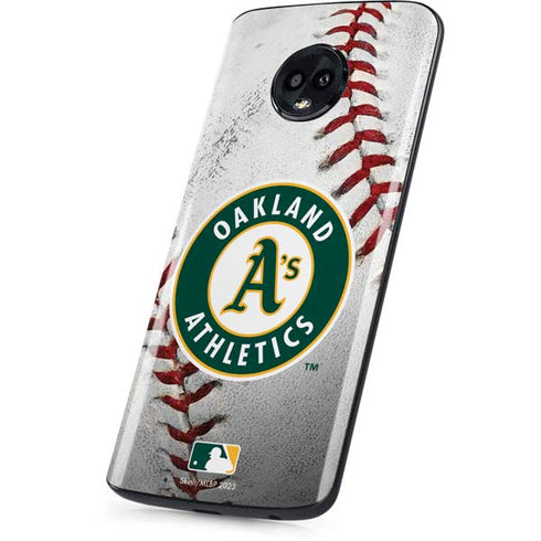 MLB Oakland Athletics Game Ball Moto G6 Skin